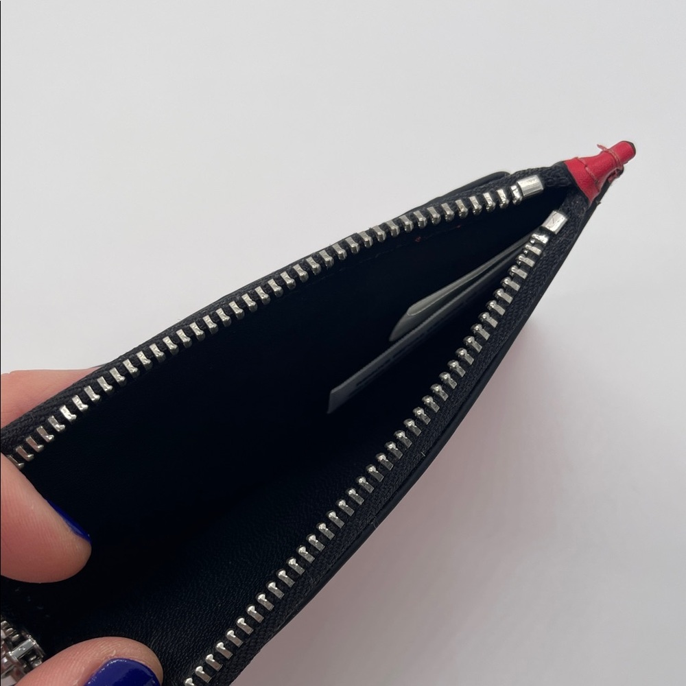 NWT Calvin Klein Red and Black Card Holder - Picture 6 of 7